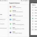 برنامه Fingerprint Gestures